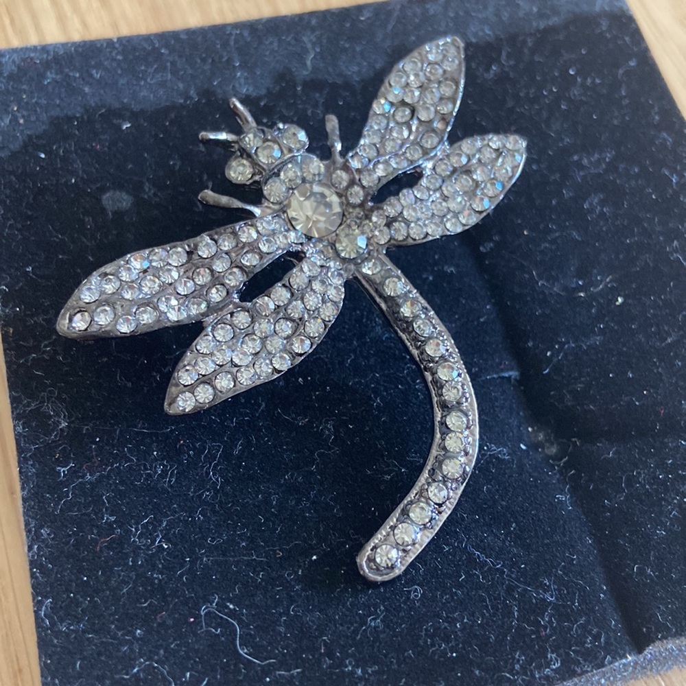 Butterfly Brooch with Swarovski Crystal